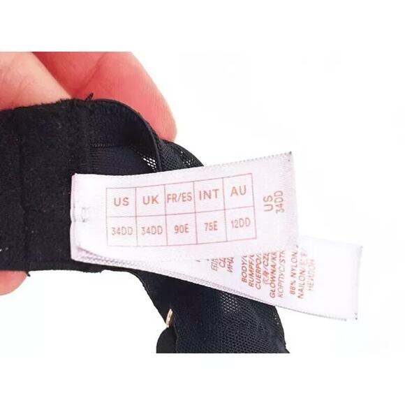 Savage X Fenty Gathered Mesh Balconette Bra 34DD Push Up Underwire Padded - Picture 5 of 6